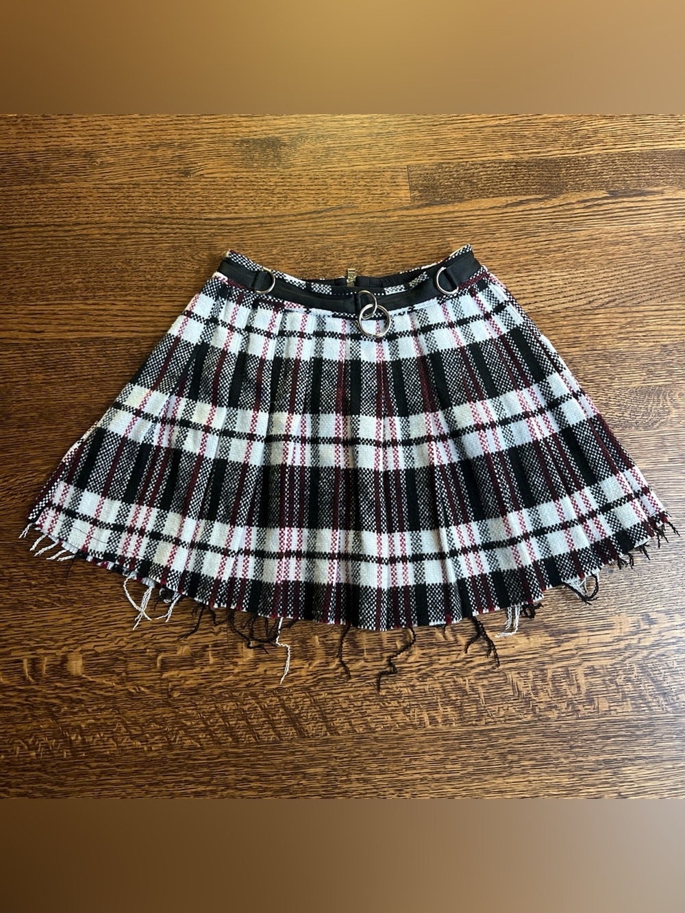 Final Price! Plaid Grunge Whimsygoth Skater Skirt